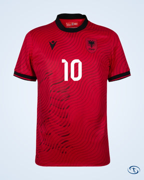 Albania Authentic Home Bajrami 10 Shirt 2026-2027 (Fan Style Printing) - Men's | Sant Sport