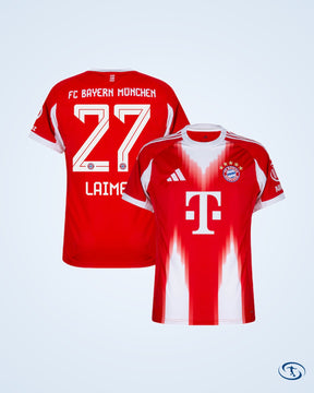 Bayern Munich Home Player Number Shirt 2025-2026 (Official Printing) - Men's