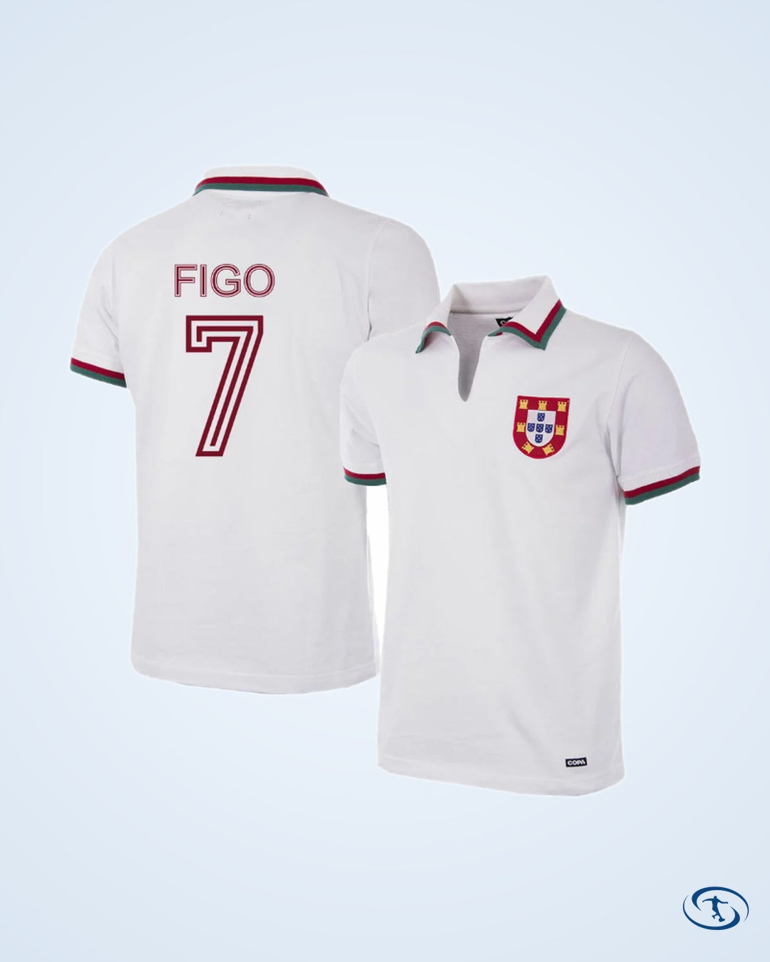 Portugal Away Player Retro Shirt 1972-1973 (Retro Flock Printing) - Men's