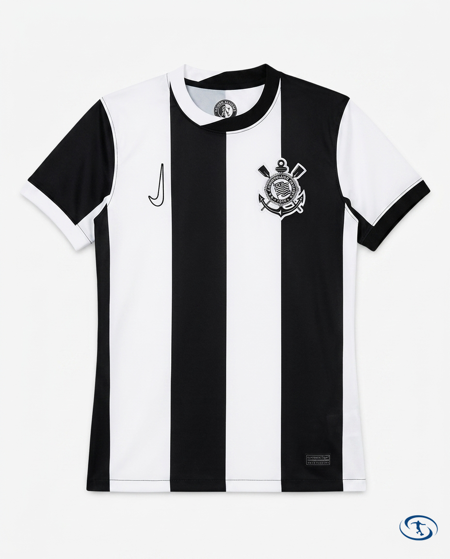 Corinthians III Jersey 2024/25 - Women's Nike - Black e branco - Packshot | Sant Sport