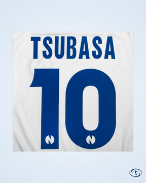 Captain Tsubasa No.10 Nankatsu Shogaku Official Home Shirt 1 (white/blue) - Men's