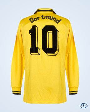 Erima x Classic Borussia Dortmund 1987 Retro Home Shirt L/S - Number 10 - Size L - Men's