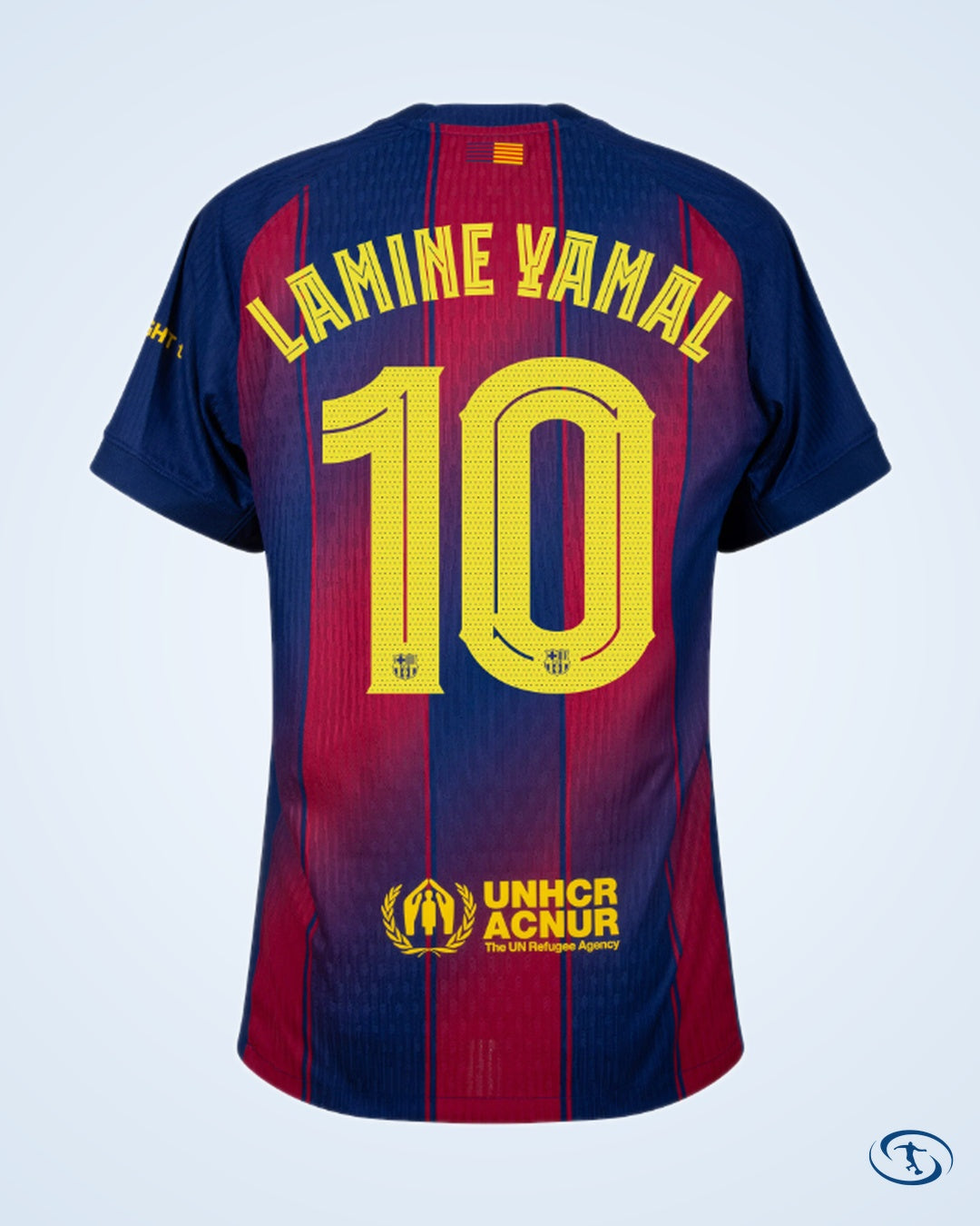 Barcelona Home Lamine Yamal 10 Shirt (Champions League Printing) - Men's
