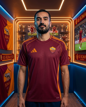 Camisa AS Roma 2025/26 Home Torcedor Adidas Masculina - Vinho - Front View | Sant Sport