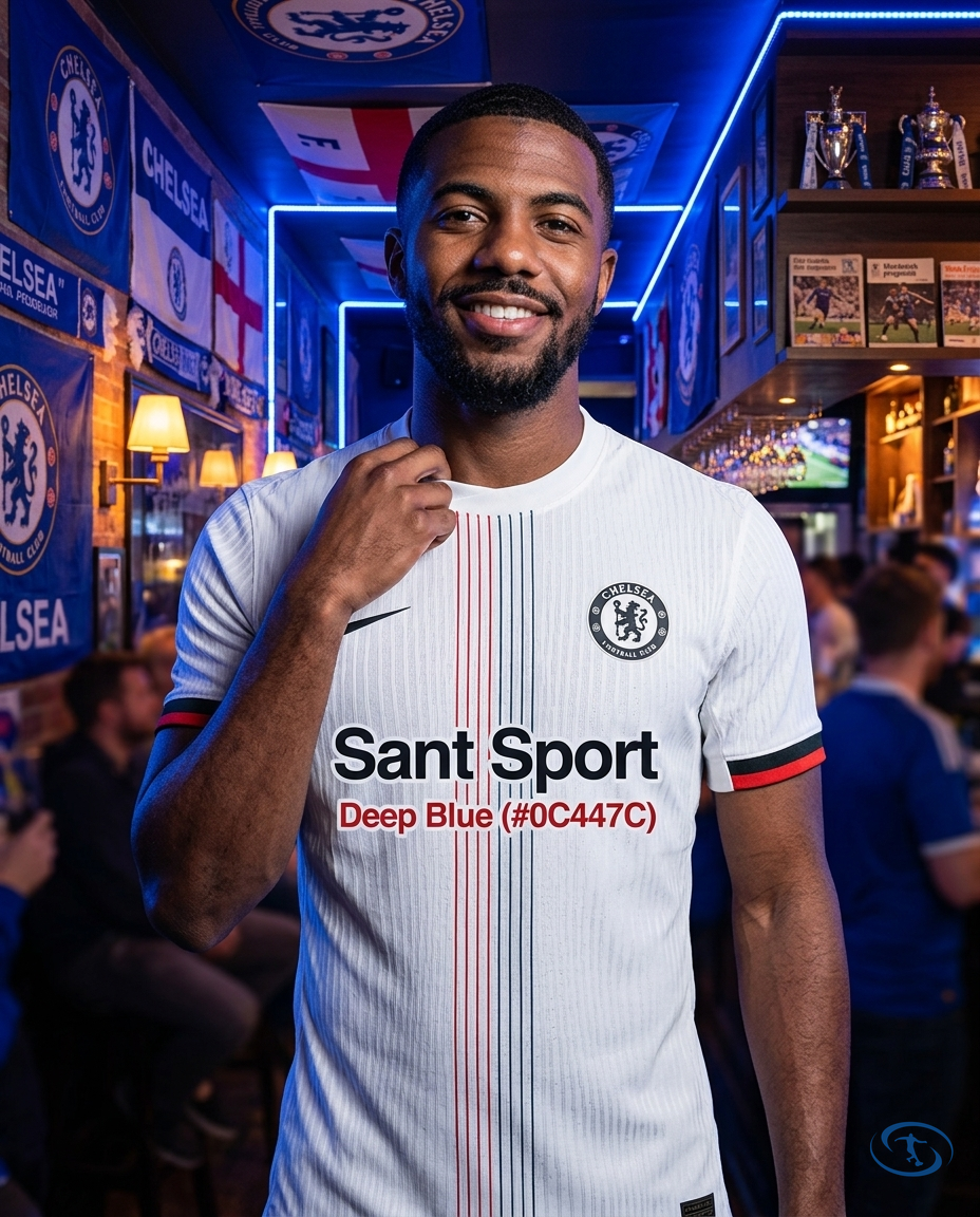 Camisa Chelsea Away 2025/26 Jogador Nike Masculino - Branca - Front View | Sant Sport
