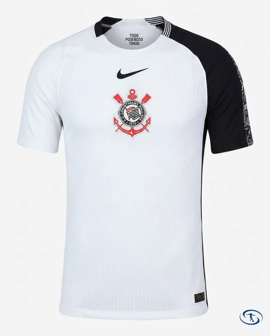 Corinthians Jersey Home 2025/26 Player Version Nike Men's - White - Packshot | Sant Sport