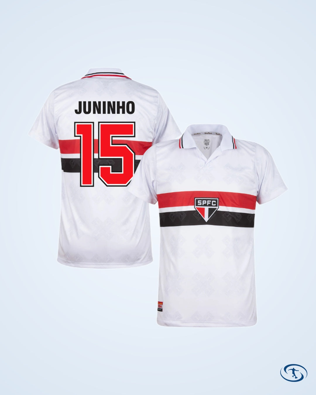 Sao Paulo Retro Home Juninho 15 Shirt 1994 (Retro Flex Printing) - Men's