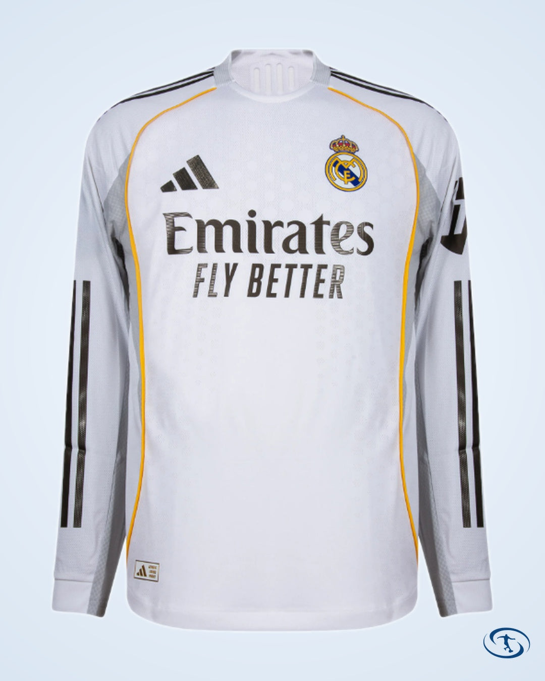 Real Madrid Authentic Home L/S Mastantuono 30 Shirt 2025-2026 (Cup Style Printing) - Men's | Sant Sport