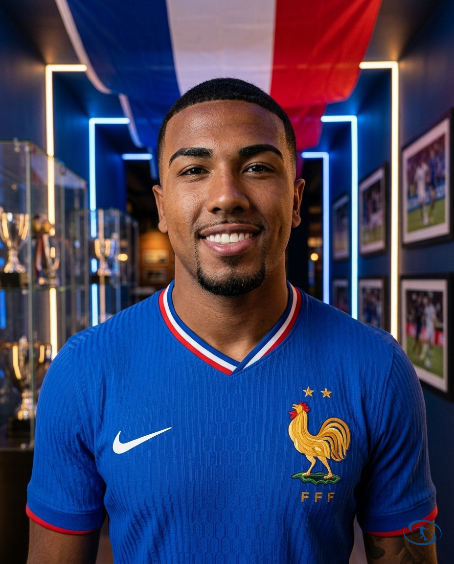Camisa França Versão Jogador Home 24/25 - Torcedor Nike Masculino - Azul - Badge Close-Up | Sant Sport