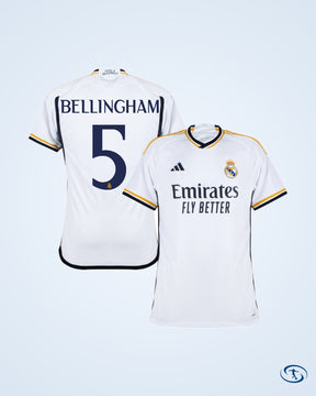 Real Madrid Home Shirt 2023-2024 Fan Version (Official Cup Printing) - Men's