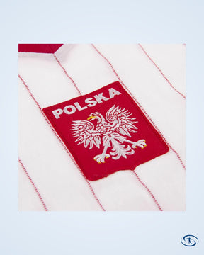Poland Home Boniek 20 Retro Shirt 1982-1983 (Retro Flock Printing) - Men's