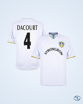 Score Draw Leeds United Retro Home Shirt 2000-2002 Fan Version (Retro Flex Printing)