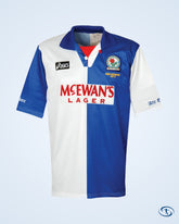 Asics Blackburn Rovers 1995-1996 Home Shirt - PREMIER LEAGUE CHAMPIONS Embroidery - Size M - Men's | Sant Sport