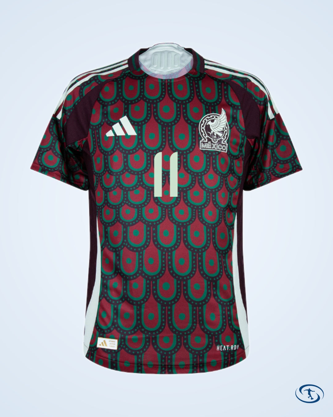 Mexico Home Authentic S.Gimenez 11 Shirt 2024-2025 (Official Printing) - Men's | Sant Sport