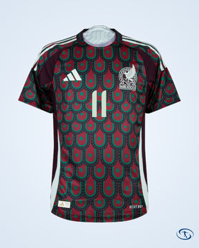 Mexico Home Authentic S.Gimenez 11 Shirt 2024-2025 (Official Printing) - Men's | Sant Sport