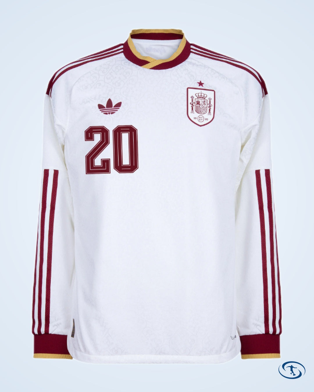 Spain Authentic Away L/S Pedri 20 Shirt 2026-2027 (Official Printing) - Men's | Sant Sport