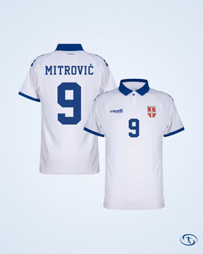 Capelli Sport Serbia Authentic Away Player Number Shirt 2025-2026 (Fan Style Printing) - Men's