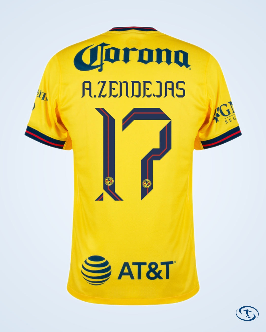 Club America Home A.Zendejas 17 Shirt 2024-2025 (Fan Style Printing) - Men's