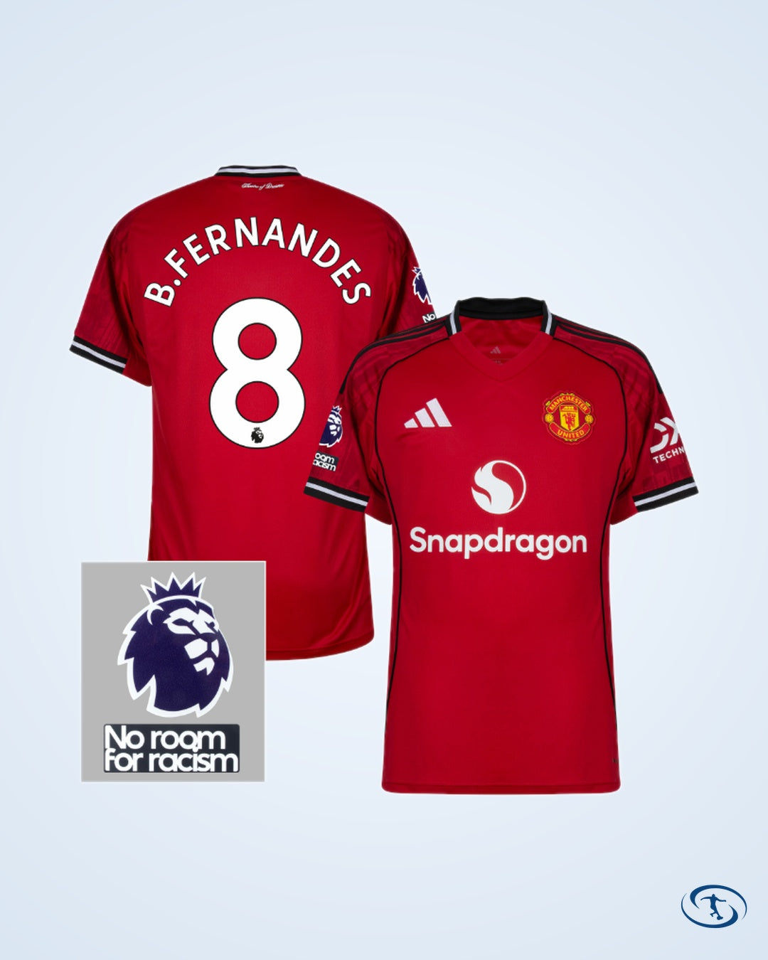 Man Utd Home B.Fernandes 8 Shirt 2025-2026 - Men's
