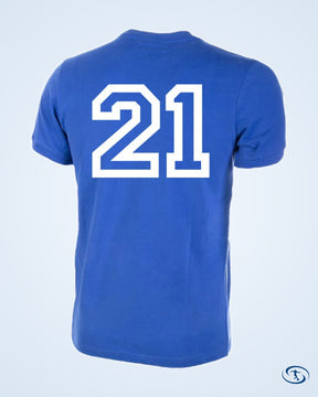 Italy Home No.21 Retro Shirt 1970 (Retro Flock Printing) - Men's