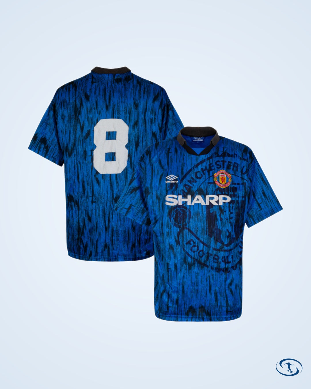 Manchester United 1992-1993 Away Shirt No.8 - Men's