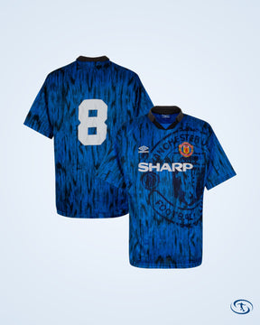 Manchester United 1992-1993 Away Shirt No.8 - Men's
