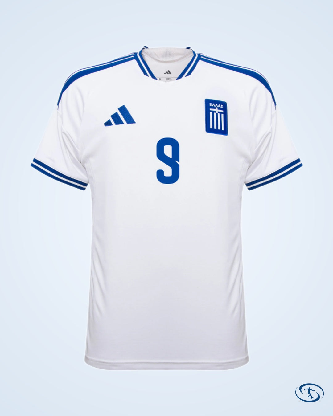 Greece Home Kostoulas 9 Shirt 2026-2027 (Official Printing) - Men's | Sant Sport