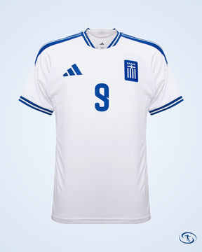 Greece Home Kostoulas 9 Shirt 2026-2027 (Official Printing) - Men's | Sant Sport