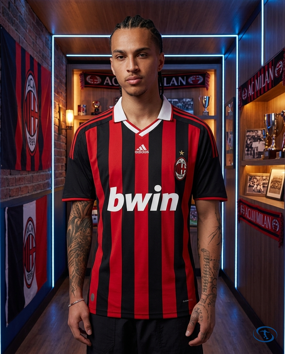 Camisa AC Milan Retrô 2009/10 Torcedor Adidas Masculina - Front View | Sant Sport