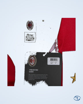 AC Milan Retro Home Shirt 1987-1988 (Retro Flex Printing)