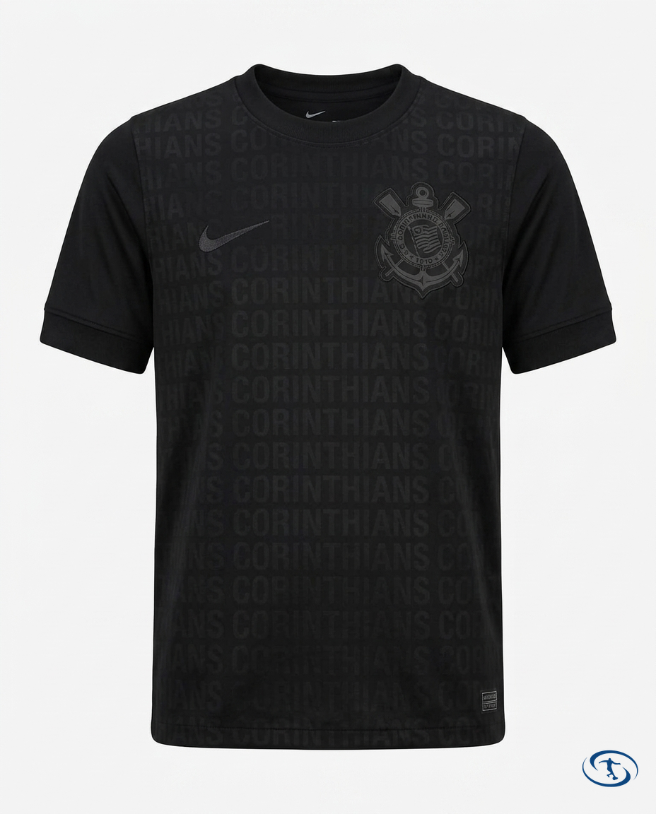 Corinthians Kids Kit Away 24/25 Nike - Black - Packshot | Sant Sport