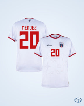 Tempo Cape Verde Away Mendez 20 Match Jersey 2024-2025 (Fan Style Printing) - Men's