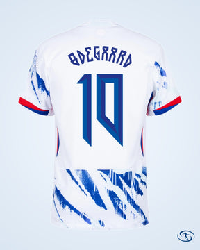 Norway Away Ødegaard 10 KIDS Shirt 2024-2025 (Official Printing) - Kids
