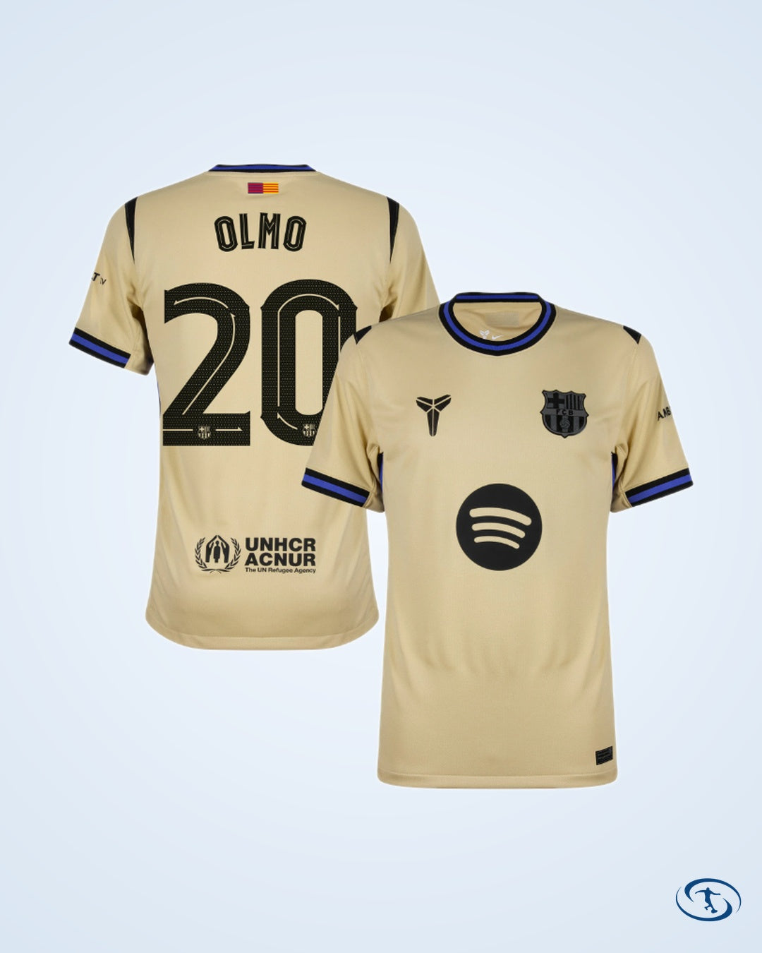 Barcelona Away Fan Version Shirt 2025-2026 (Champions League) - Men's