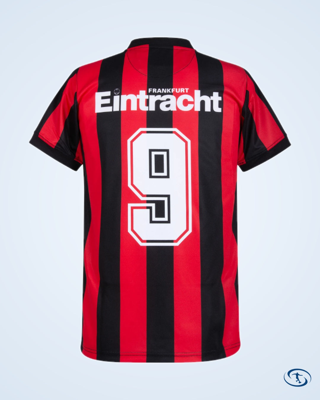 Eintracht Frankfurt Home No.9 Retro Shirt 1990-1991 (Retro Flock Printing) - Men's