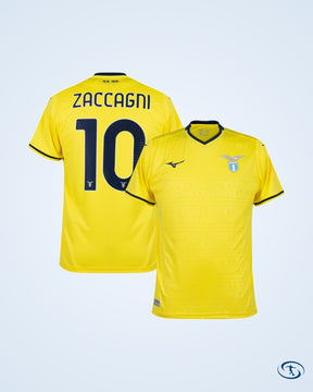 Mizuno Lazio Away Zaccagni 10 Shirt 2024-2025 (Official Printing) - Men's