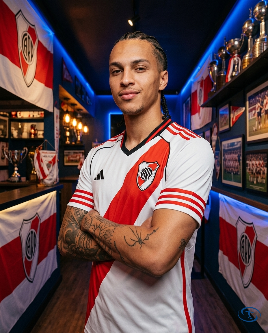 Camisa River Plate Home 2025/26 - Torcedor Adidas Masculino - Branco e Vermelho - Side View | Sant Sport