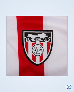 Sunderland Retro Home Gray 17 Shirt 1992-1993 (Retro Flock Printing) - Men's