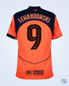 Barcelona 3rd Lewandowski 9 Shirt 2025-2026 (Champions League) - Men's