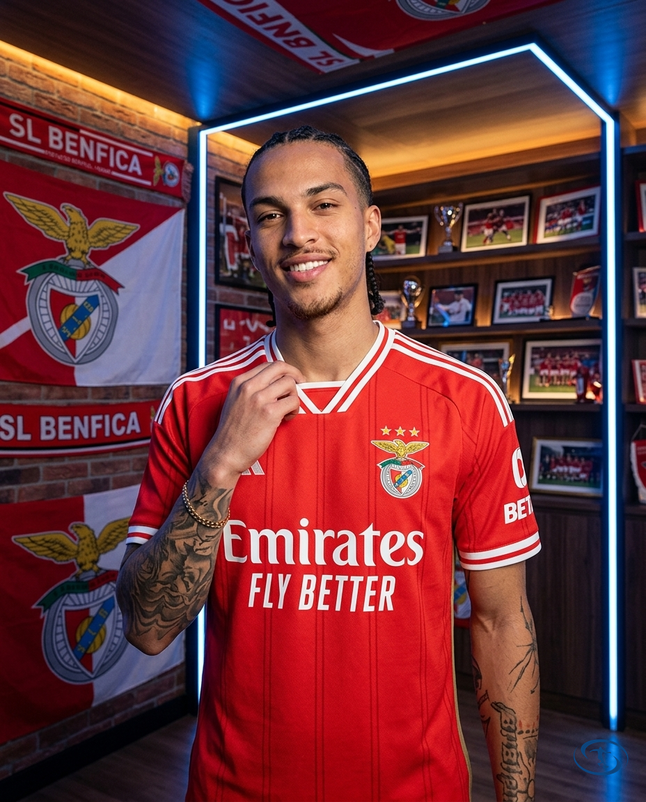 Camisa Benfica Home 24/25 Torcedor Adidas Masculina - Vermelho e Branco - Front View | Sant Sport