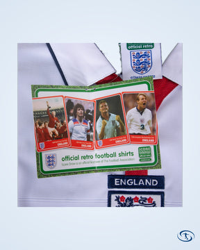 Score Draw England Retro Home Rooney 9 Shirt 2004-2005 (Retro Flex Printing) - Mens