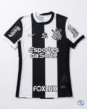 Corinthians Jersey Third w/ Sponsors 2024/25 Player Version Nike Men's - Black & White - Packshot | Sant Sport