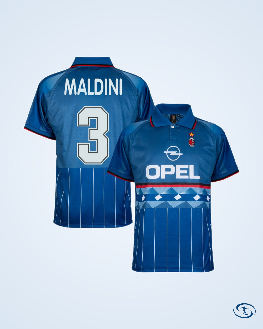 AC Milan Retro 4th Shirt 1995-1996 (Retro Flex Printing)
