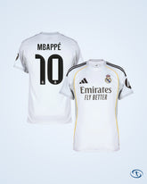 Real Madrid Home KIDS Mbappé 10 Shirt 2025-2026 (Cup Style Printing) - Kids
