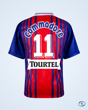 Score Draw PSG Retro Home No.11 (Ginola) Shirt 1993-1994 (Retro Flex Printing) - Men's