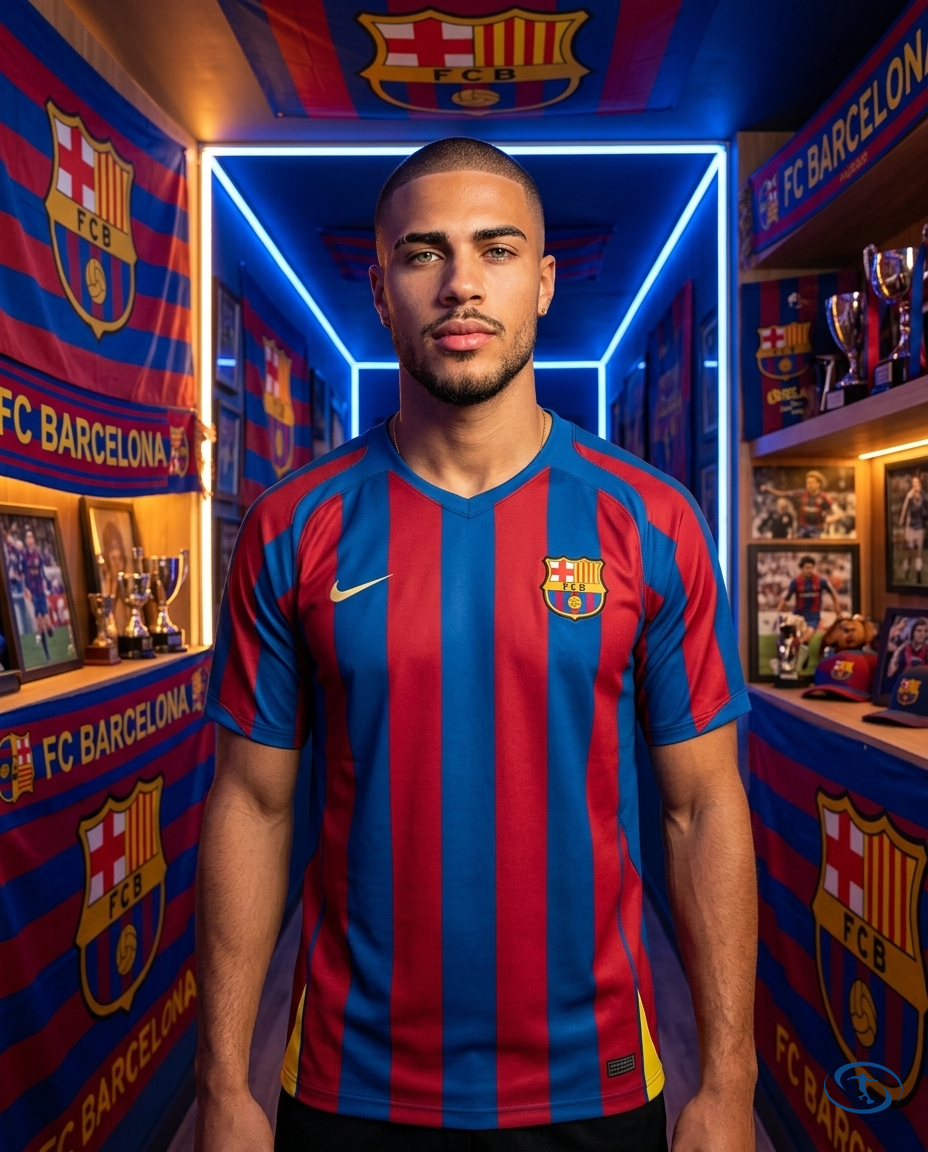 Camisa Barcelona Retrô Home 2006/2007 Torcedor Nike Masculina - Front View | Sant Sport