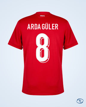 Türkiye Away Arda Güler 8 Shirt 2024-2025 (Fan Style Printing) - Men's