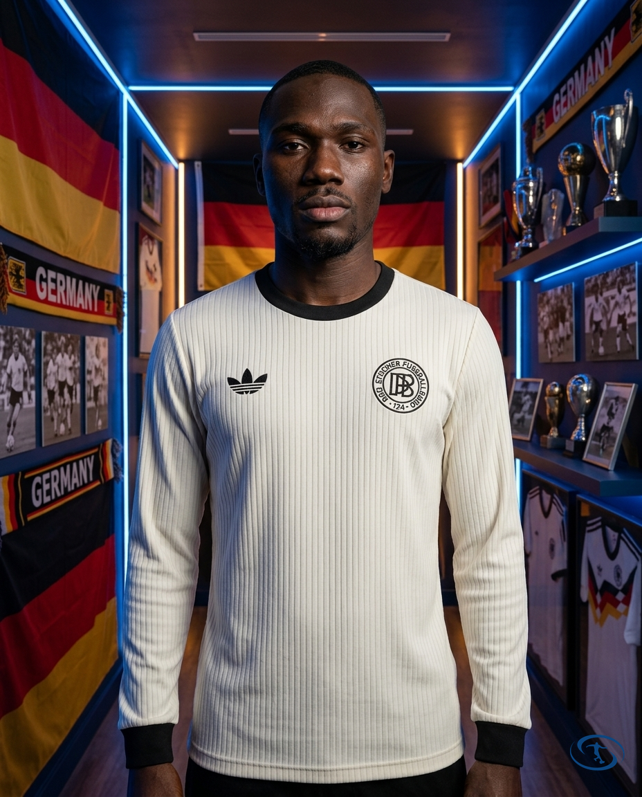 Camisa Seleção Alemanha Edição 125 anos - Manga Longa - Branca - Front View | Sant Sport