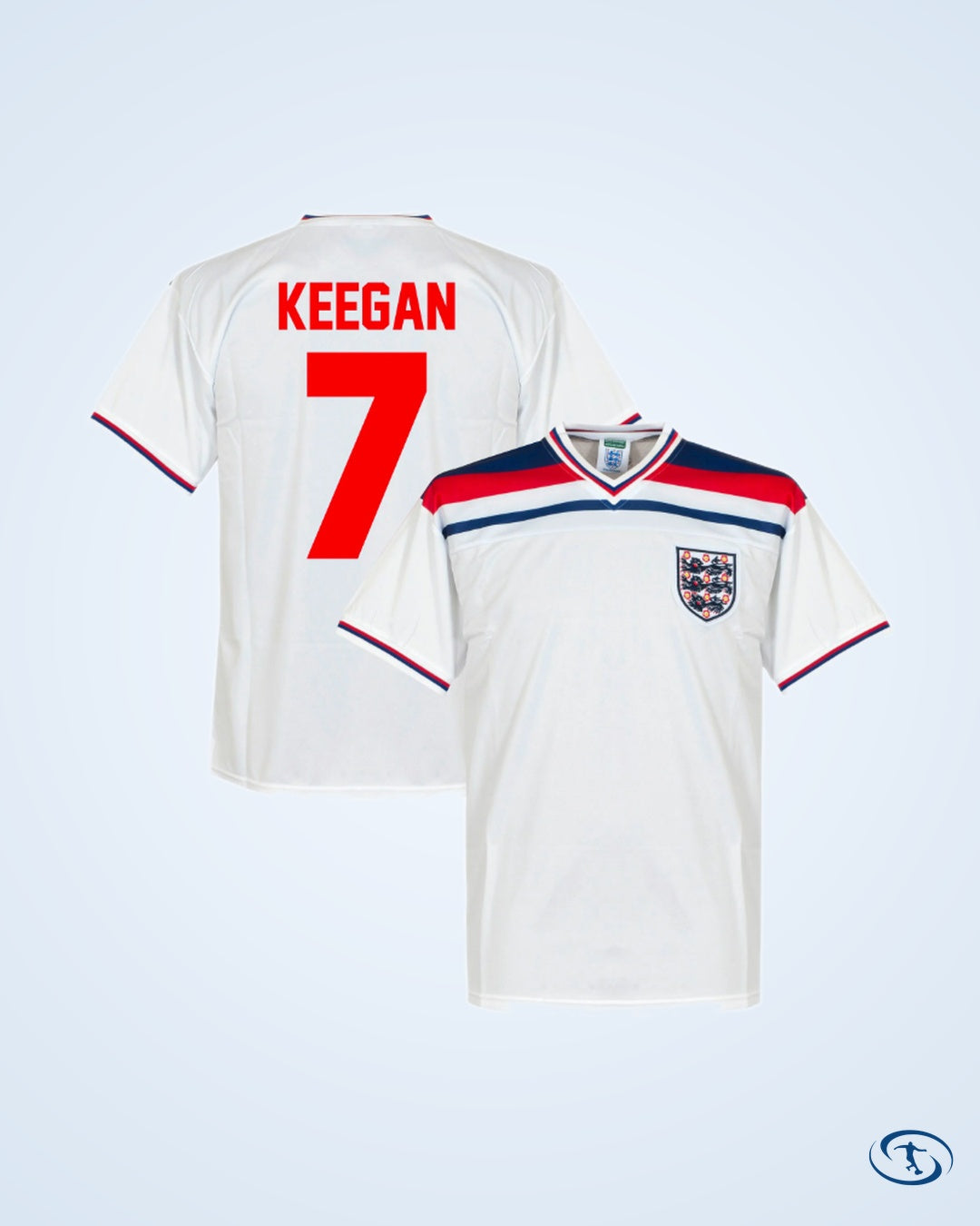 Score Draw England Home Retro Shirt World Cup 1982 (Retro Flock Printing) - Men's