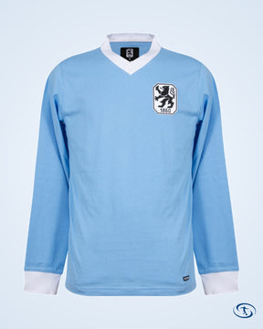 1860 Munich Retro Home No.9 (Konietzka) Shirt 1965-1966 (Retro Flock Printing) - Men's | Sant Sport